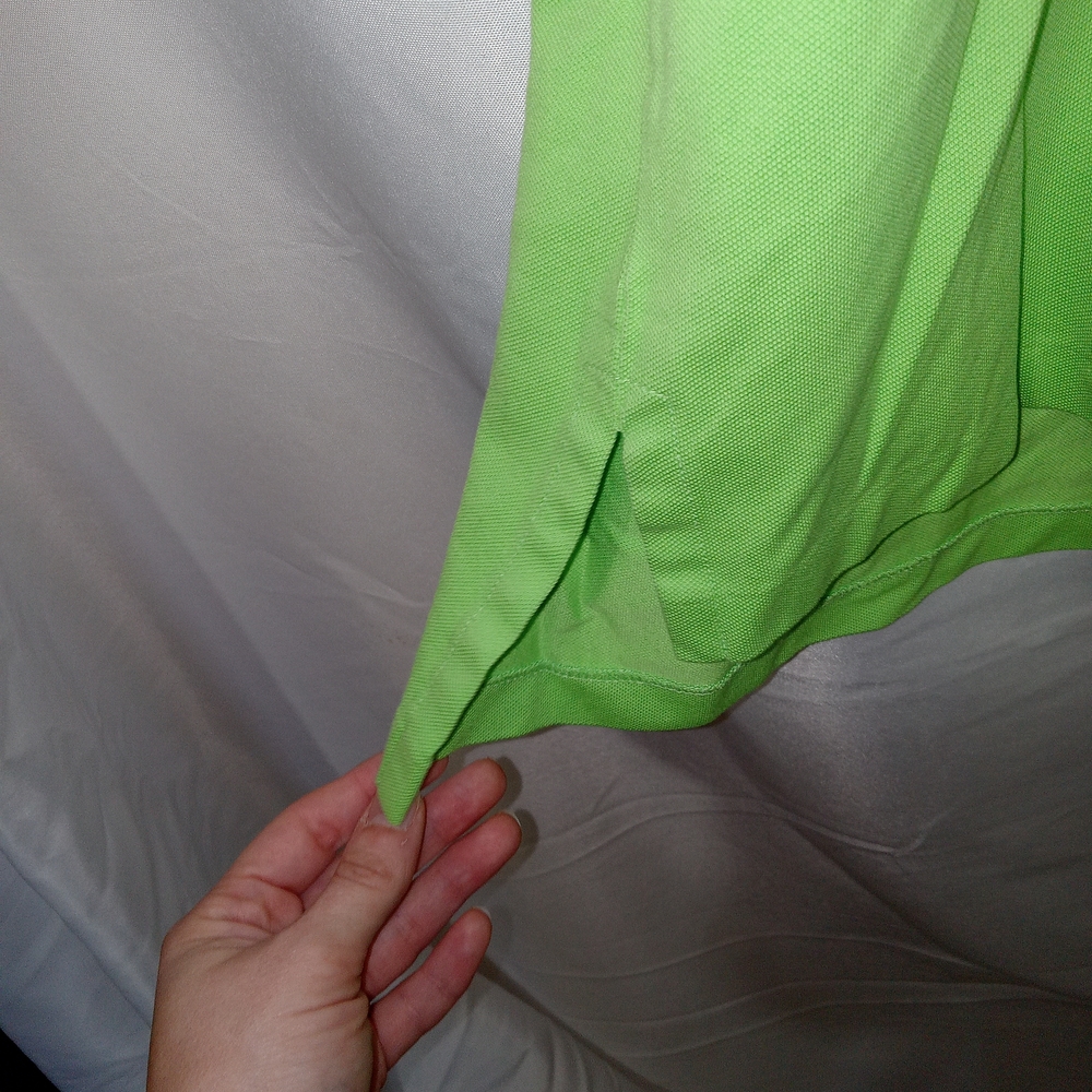 Polo Ralph Lauren Lime Green Polo Shirt Mens LT Purple Pony Preppy Golf Classic - Picture 6 of 13